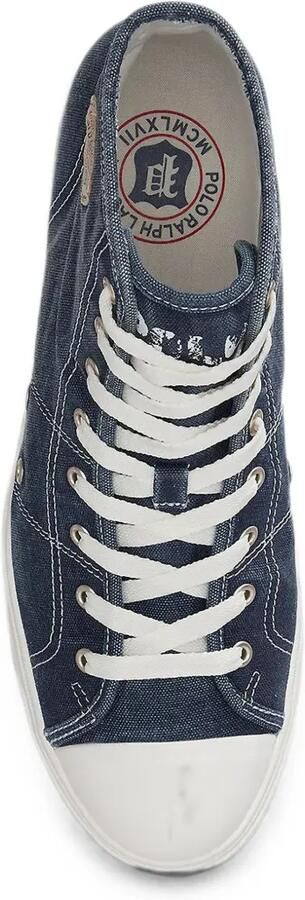 Polo Ralph Lauren Ayers high-top canvas sneakers Blauw - Foto 4