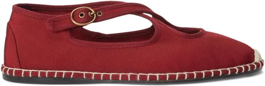 Polo Ralph Lauren Ballerina's met gespsluiting Rood