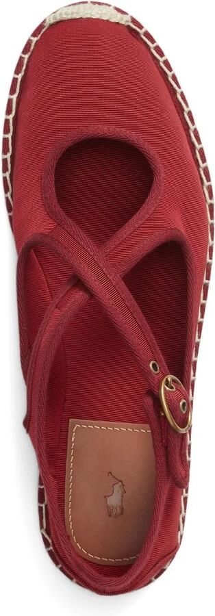 Polo Ralph Lauren Ballerina's met gespsluiting Rood - Foto 4