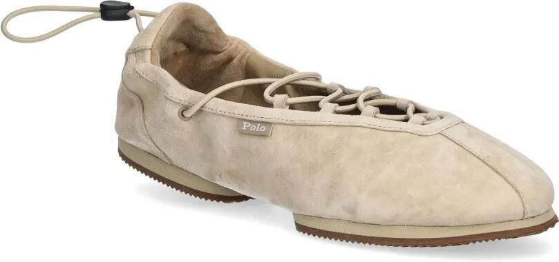 Polo Ralph Lauren Ballerina's met veters Beige