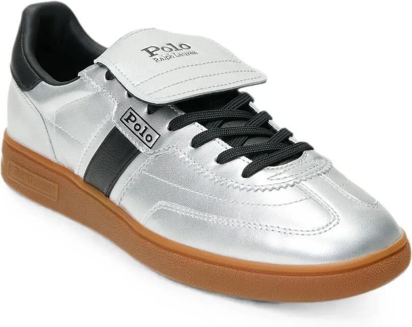 Polo Ralph Lauren Bedford leren sneakers Grijs