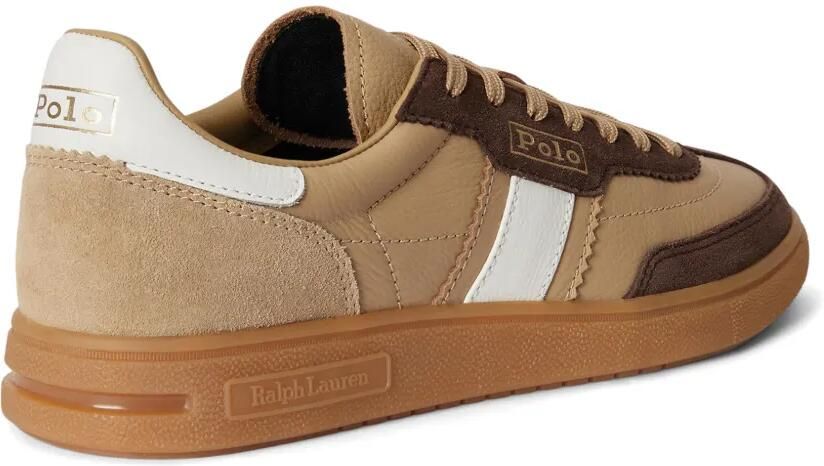 Polo Ralph Lauren Bedford leren sneakers met strepen Beige - Foto 3