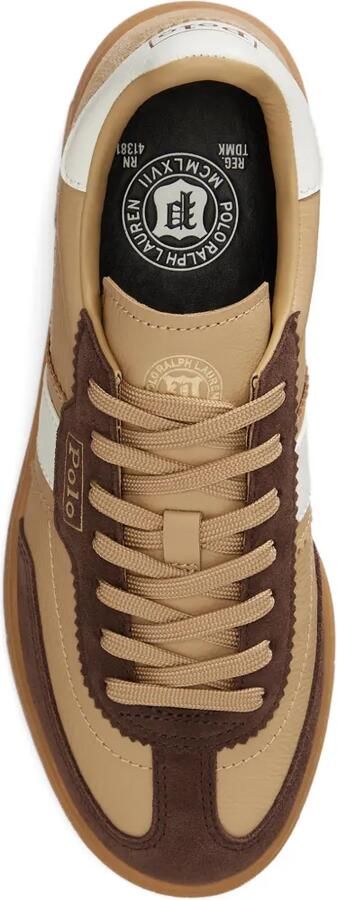 Polo Ralph Lauren Bedford leren sneakers met strepen Beige - Foto 4