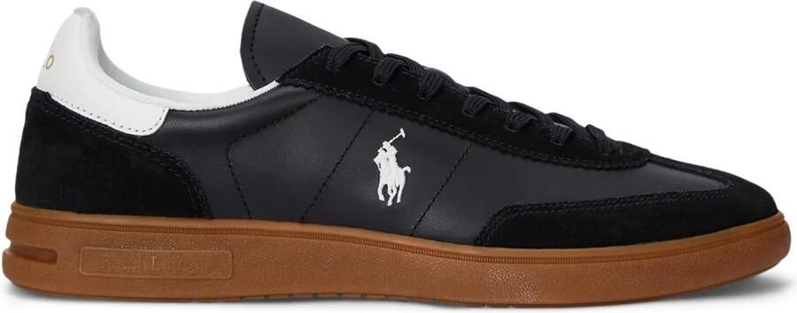 Polo Ralph Lauren Bedford leren sneakers Zwart