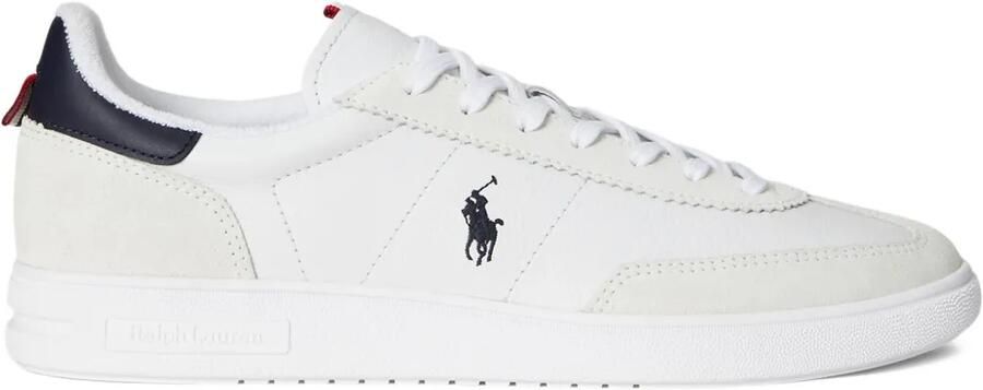 Polo Ralph Lauren Bedford leren suède sneakers Wit