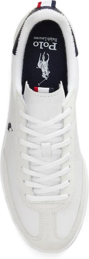 Polo Ralph Lauren Bedford leren suède sneakers Wit - Foto 4