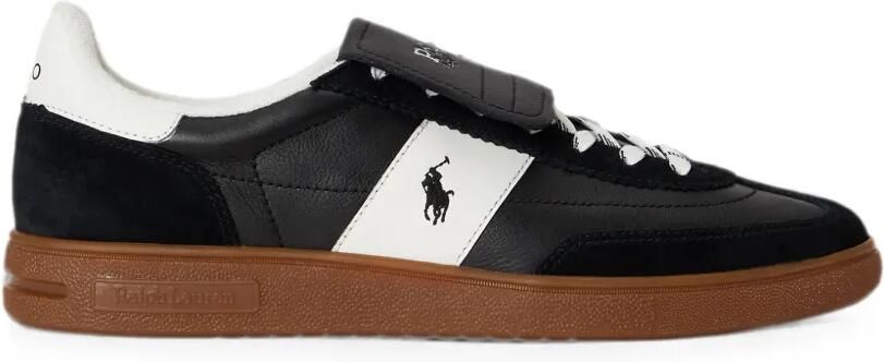 Polo Ralph Lauren Bedford sneakers met geborduurd logo Zwart