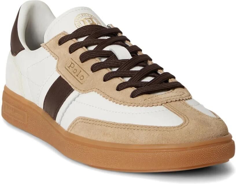 Polo Ralph Lauren Bedford sneakers met strepen Beige