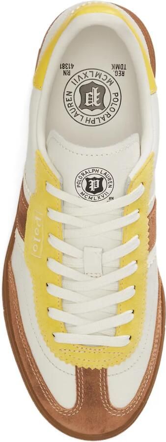 Polo Ralph Lauren Bedford sneakers met zijstrepen Geel - Foto 4