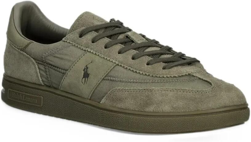 Polo Ralph Lauren Bedford suede-panelled logo-embroidered sneakers Groen - Foto 2