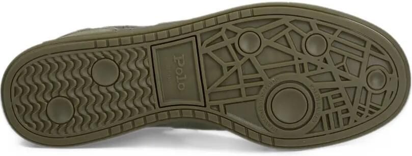 Polo Ralph Lauren Bedford suede-panelled logo-embroidered sneakers Groen - Foto 4