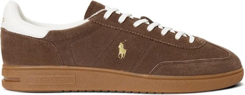 Polo Ralph Lauren Bedford suède sneakers met reliëf Bruin