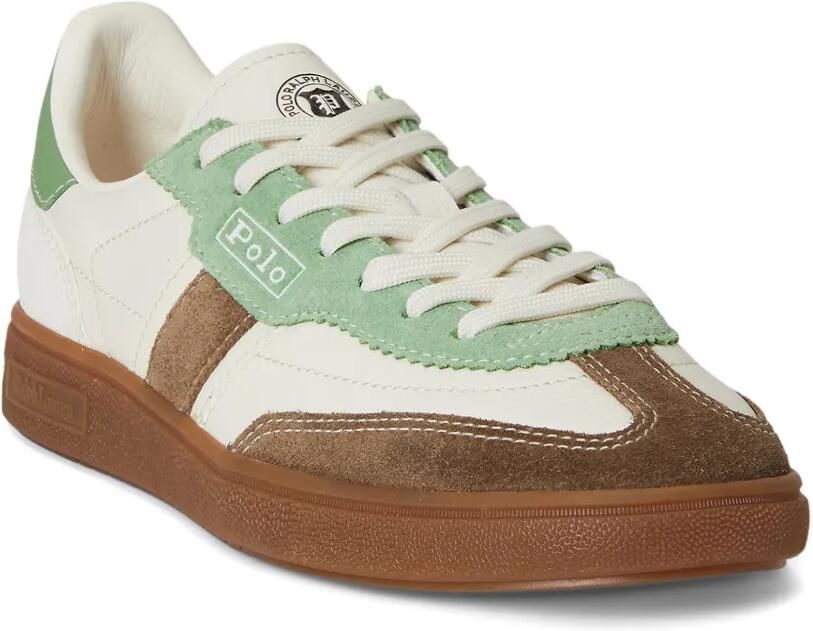 Polo Ralph Lauren Bedford suède sneakers met strepen Beige - Foto 2