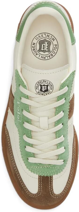 Polo Ralph Lauren Bedford suède sneakers met strepen Beige - Foto 4