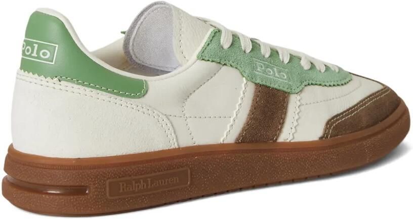 Polo Ralph Lauren Bedford suède sneakers met strepen Beige - Foto 3