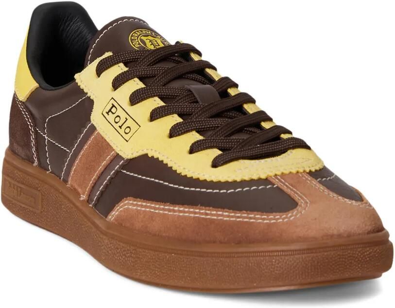 Polo Ralph Lauren Bedford suède sneakers met zijstrepen Bruin - Foto 2