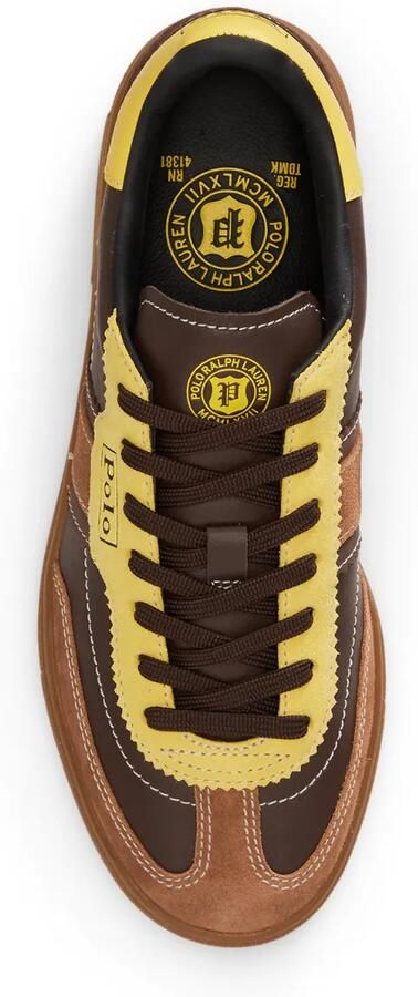 Polo Ralph Lauren Bedford suède sneakers met zijstrepen Bruin - Foto 4