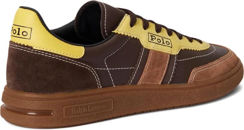 Polo Ralph Lauren Bedford suède sneakers met zijstrepen Bruin - Foto 3