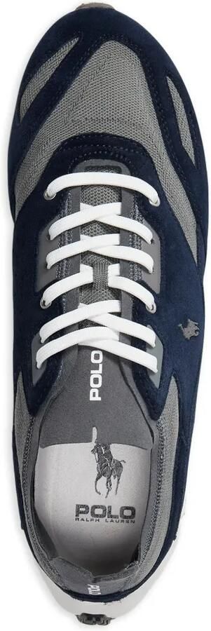 Polo Ralph Lauren Boerum gebreide sneakers met suède vlakken Blauw - Foto 4