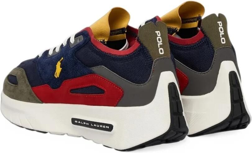 Polo Ralph Lauren Boerum gebreide sneakers met suède vlakken Blauw - Foto 2