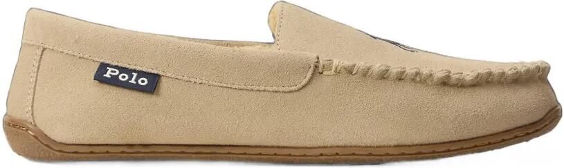 Polo Ralph Lauren Reade gewatteerde slippers met suède afwerking Blauw - Foto 1