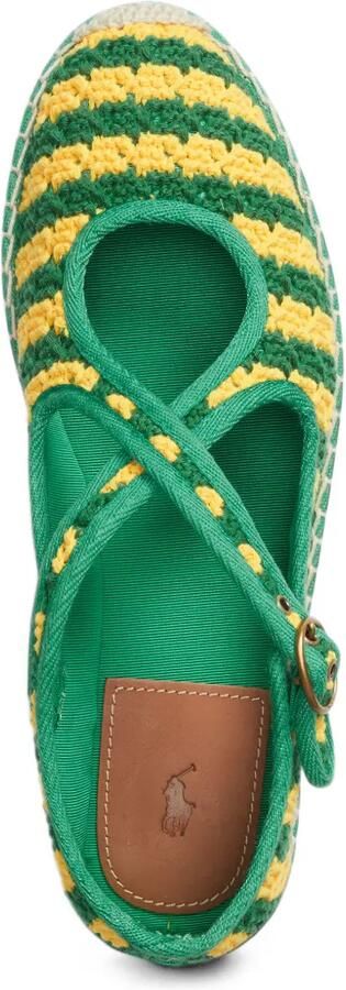 Polo Ralph Lauren crochet-knit striped ballet flats Groen - Foto 6