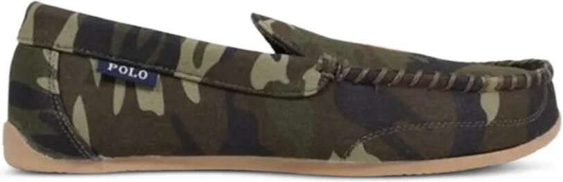 Polo Ralph Lauren Declan loafers met camouflageprint Groen