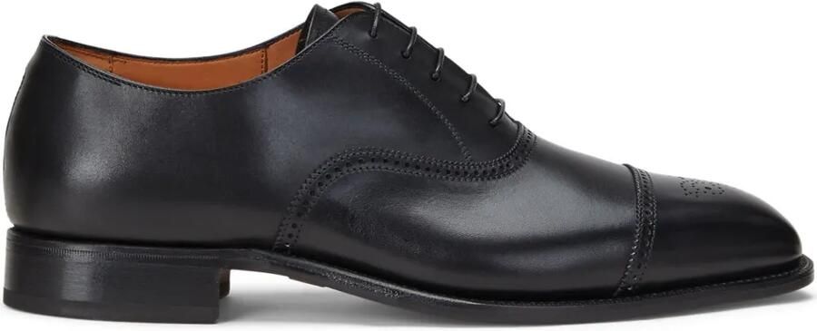 Polo Ralph Lauren Denver leren Oxford schoenen Zwart