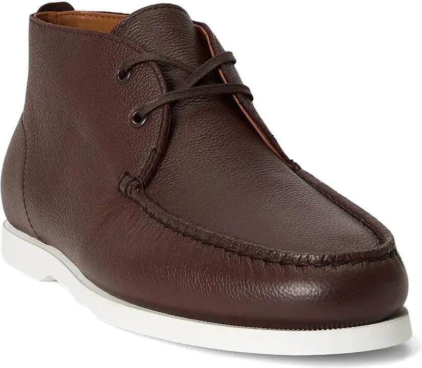 Polo Ralph Lauren Desert boots van leer met textuur Bruin - Foto 2