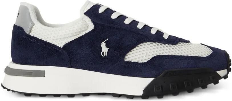 Polo Ralph Lauren Eldridge sneakers met suède vlakken Blauw