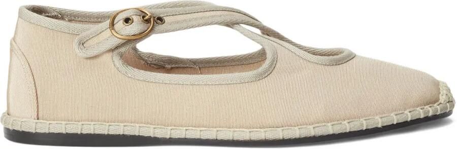 Polo Ralph Lauren Grosgrain espadrilles met gekruiste bandjes Blauw