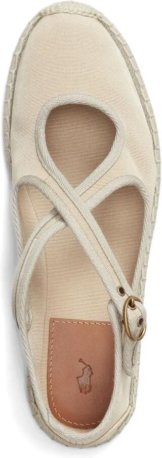 Polo Ralph Lauren Espadrilles met gekruiste bandjes en gesp Beige - Foto 4
