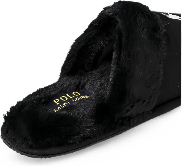 Polo Ralph Lauren faux-fur trim slippers Zwart - Foto 2