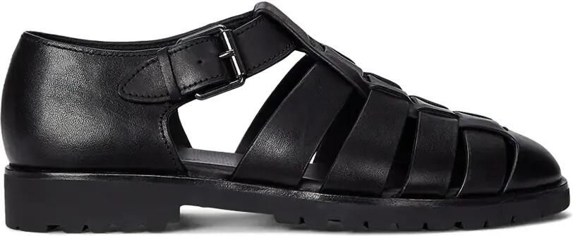 Polo Ralph Lauren Fisherman leren sandalen Zwart - Foto 3