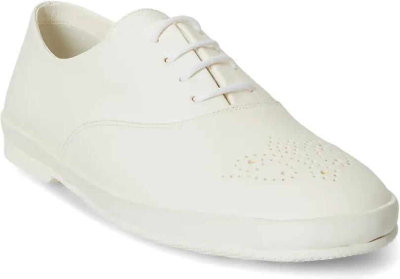 Polo Ralph Lauren Geperforeerde leren sneakers Beige - Foto 2