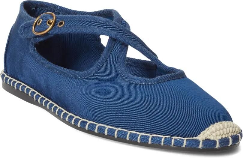 Polo Ralph Lauren Grosgrain espadrilles met gekruiste bandjes Blauw - Foto 2