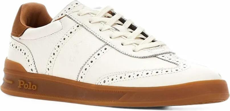 Polo Ralph Lauren Heritage Aera brogue sneakers Wit - Foto 5