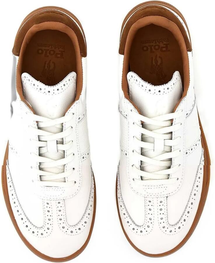 Polo Ralph Lauren Heritage Aera brogue sneakers Wit - Foto 2