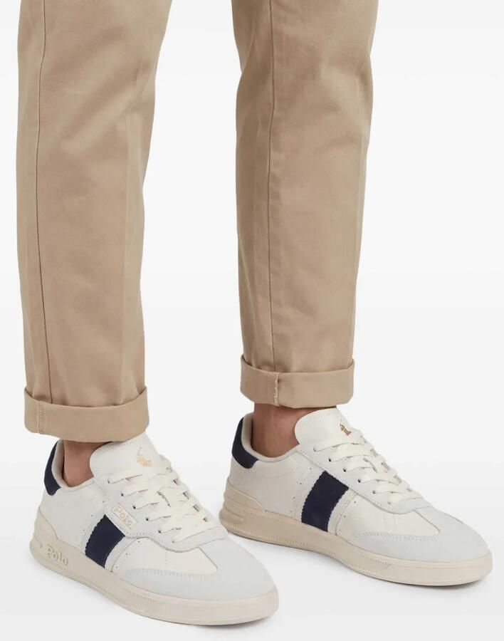 Polo Ralph Lauren Heritage Area leren sneakers Wit - Foto 2