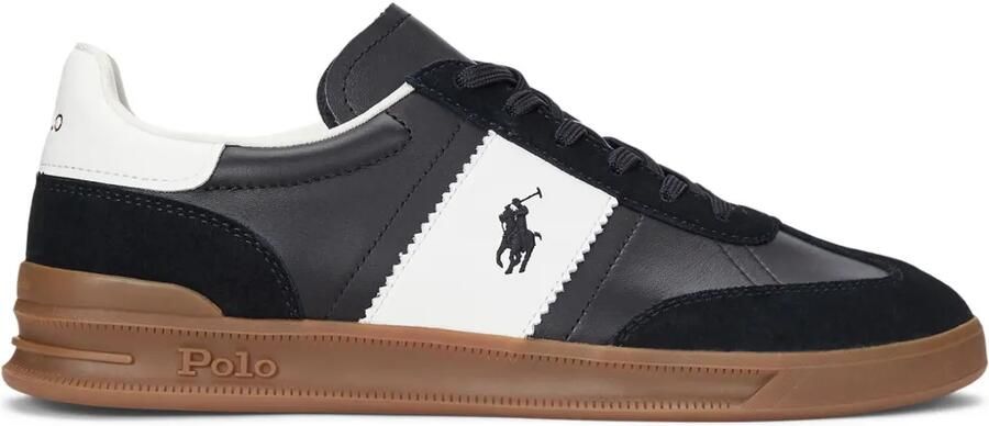 Polo Ralph Lauren Heritage Area sneakers met logo Zwart