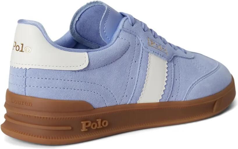 Polo Ralph Lauren Heritage Area suède leren sneakers met strepen Blauw - Foto 3