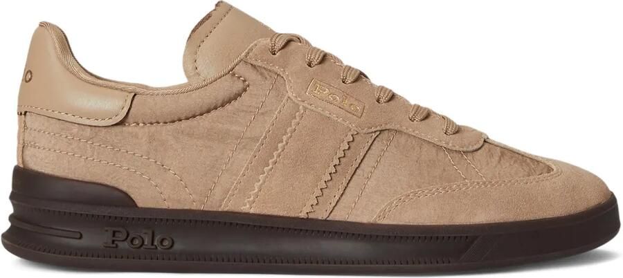 Polo Ralph Lauren Heritage Area suède sneakers Bruin