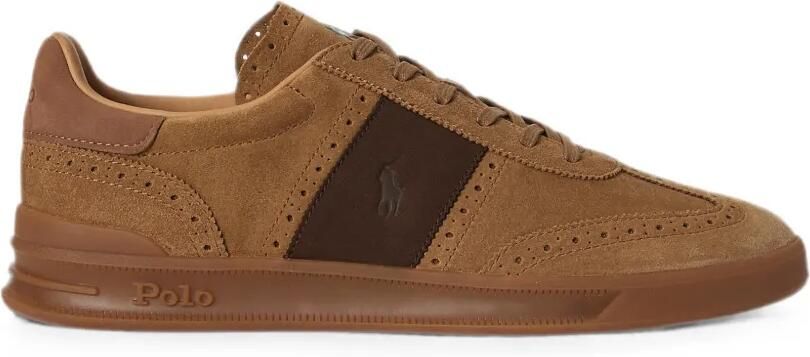 Polo Ralph Lauren Gewatteerde slippers met lammy voering Bruin