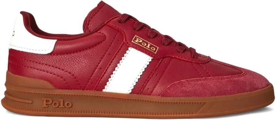 Polo Ralph Lauren Heritage Area suède sneakers Rood