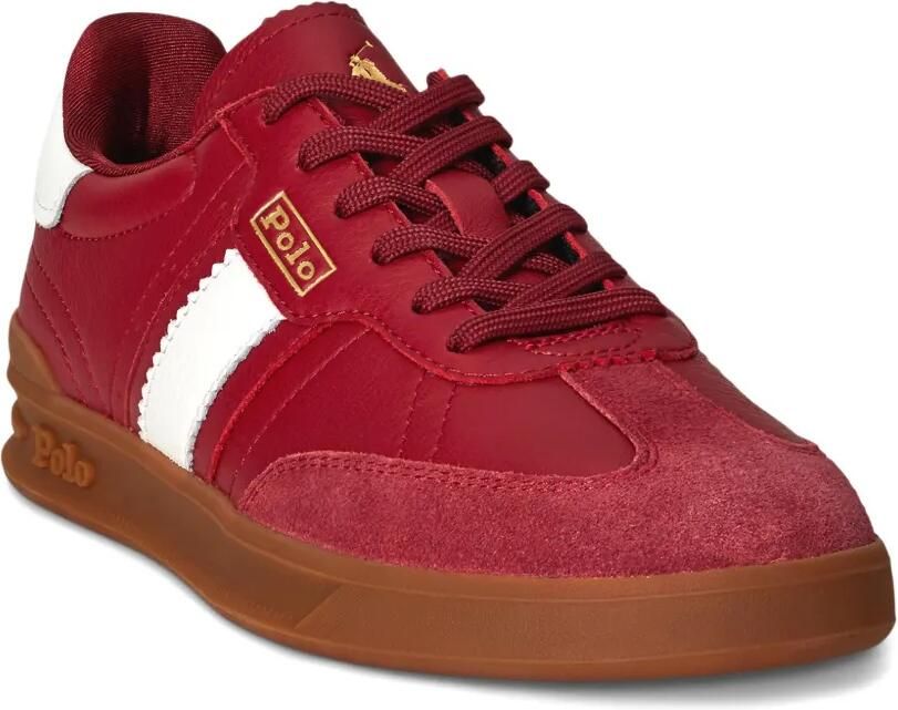 Polo Ralph Lauren Heritage Area suède sneakers Rood - Foto 3