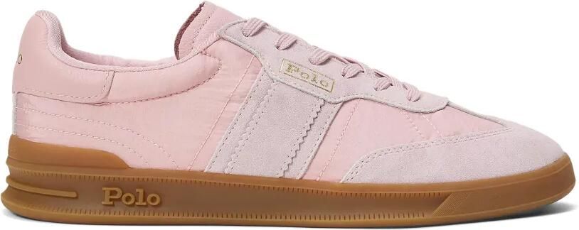 Polo Ralph Lauren Heritage Area suède sneakers Roze