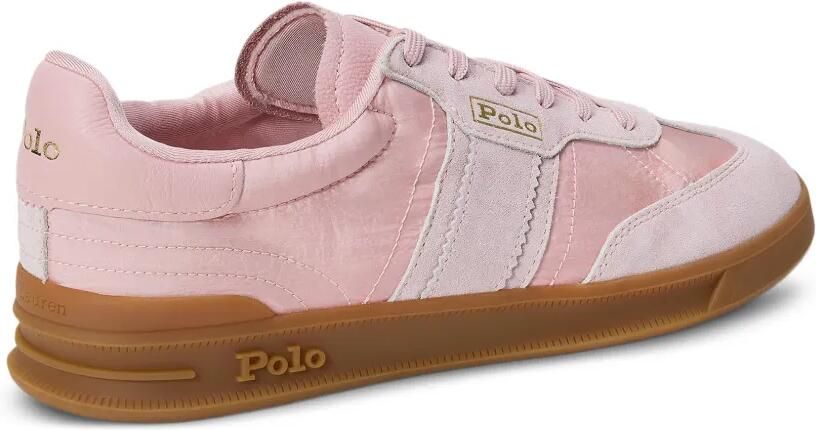 Polo Ralph Lauren Heritage Area suède sneakers Roze - Foto 3