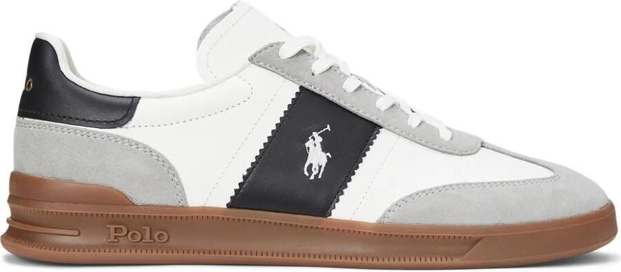 Polo Ralph Lauren Heritage Area suède sneakers Wit