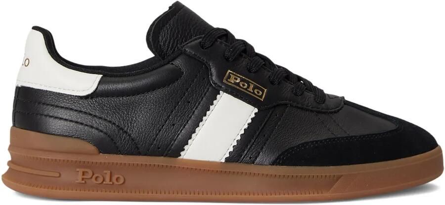 Polo Ralph Lauren Heritage Area suède sneakers Zwart