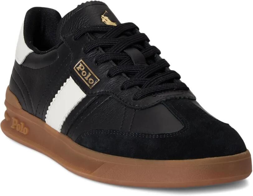 Polo Ralph Lauren Heritage Area suède sneakers Zwart - Foto 2